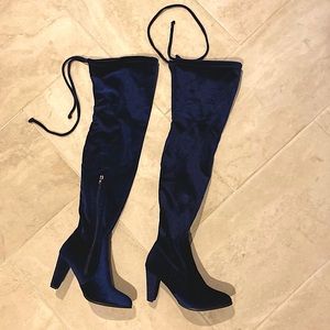 CM  High Blue Boots Size 8